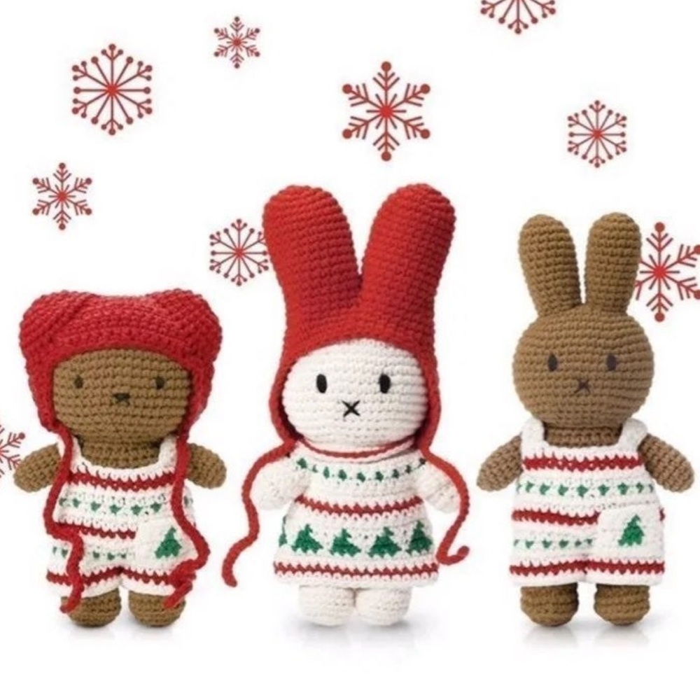 Just Dutch miffy’s clothing Christmas overalls romper